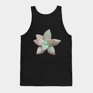 Pink Green Succulent Tank Top